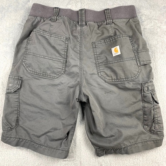 Carhartt Force Cargo Shorts Women's 2 Gray Relaxed Fit Ripstop Utility Pockets - Picture 5 of 11